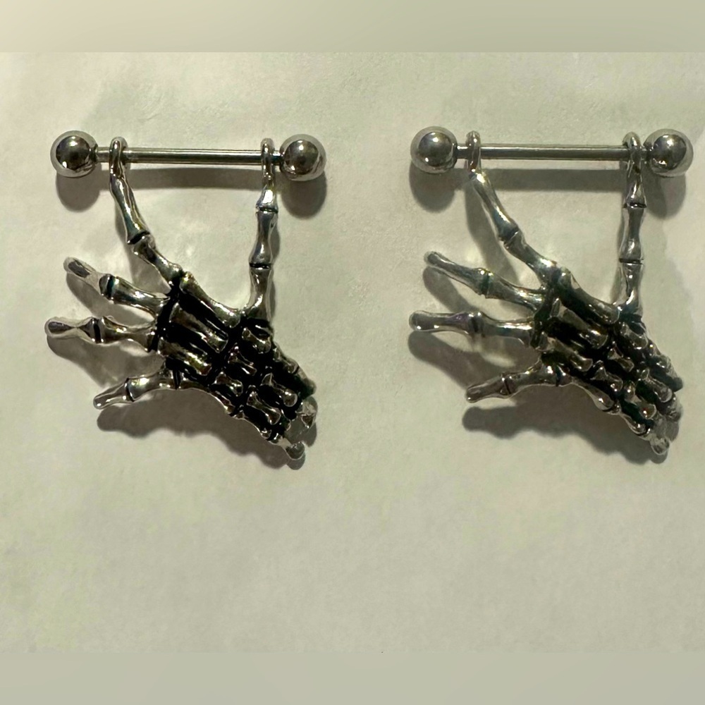Artisan Owl Nipple Piercing 14 gauge Jewelry